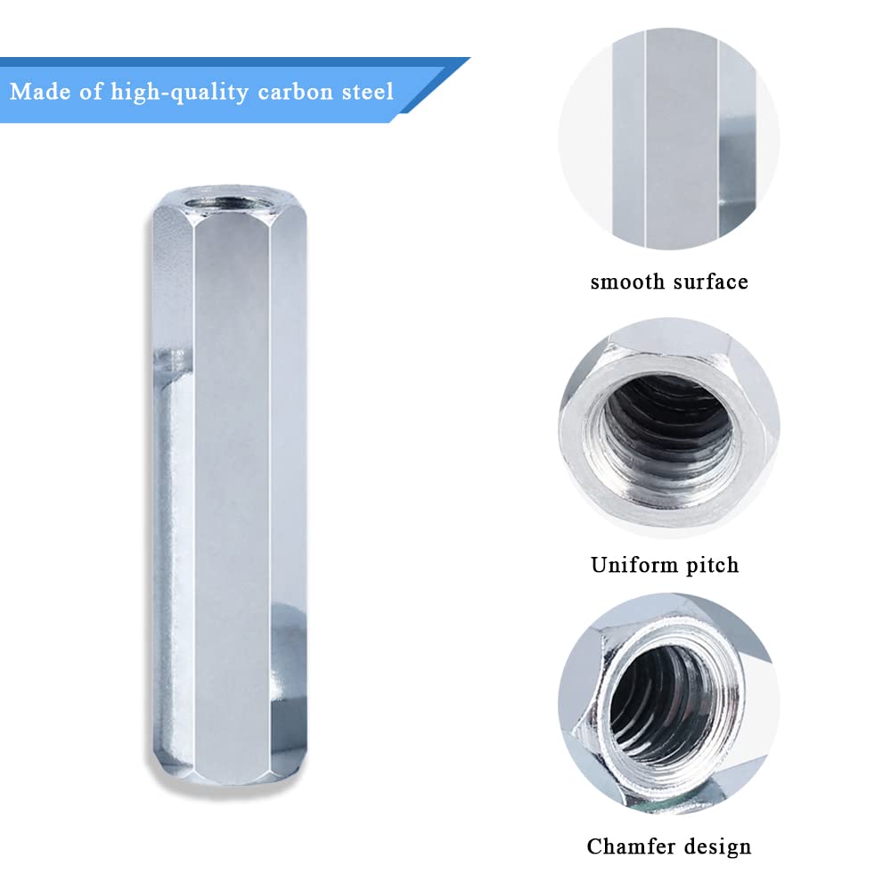 Dado esagonale in acciaio inox A4 diametro 8 mm, 12 pezzi
