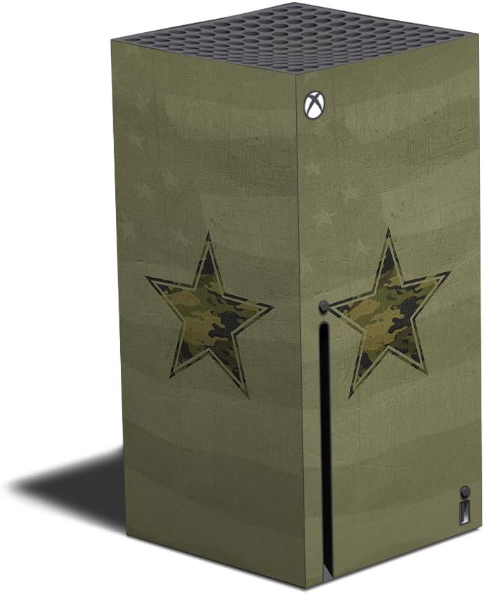 MightySkins Skin Compatible with Xbox Series X - Thin Blue Line | Protective, Durable, and Unique Vinyl Decal wrap Cover | Easy to Apply and Change Styles | Made in The USA (MIXBSERX-Thin Blue Line)