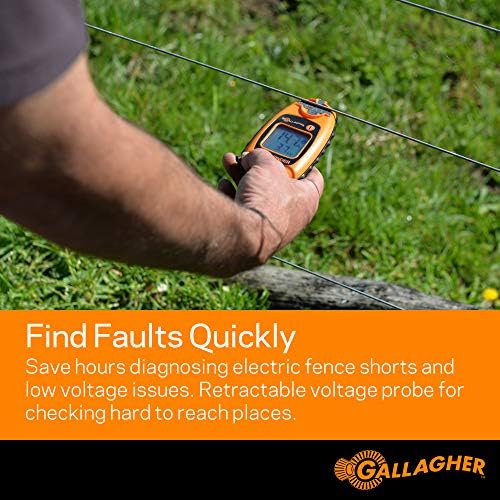 Gallagher Smartfix Fence Volt & Current Meter | Fault Finder for Electric Fencing | Digital Display with Directional Arrows | Measures Voltage, Amperage & Short Location | Saves Time on Repairs - 2