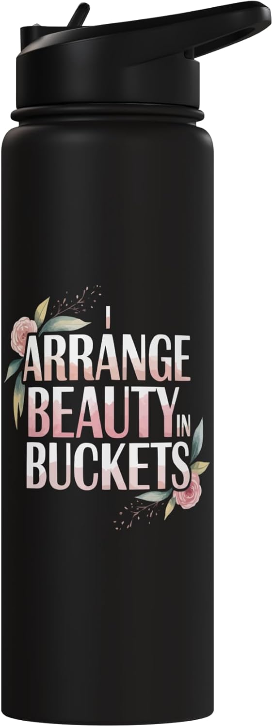 Flower Arranger Florist Floral Designer Floristry Stainless Steel Insulated Water Bottle