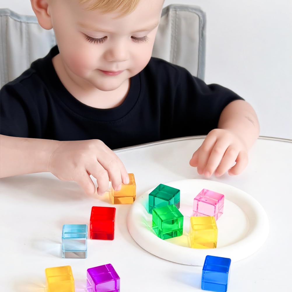 Pietre impilabili in legno per attività di coordinazione, giocattoli sensoriali per bambini