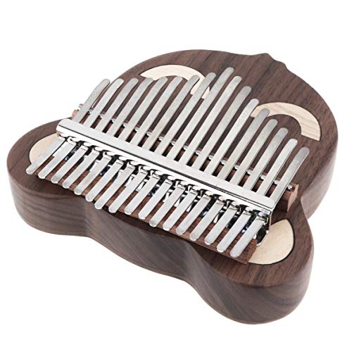 KDOQ Kalimba 17 Key Thumb Piano Kalimba Portable Whole Single Board Bear Face Black Walnutwith Tuning Hammer - Les Beatles, Paul McCartney, John Lennon, RIngo Starr, George Harrison KDOQ Kalimba 17 Key Thumb Piano Kalimba Portable Whole Single Board Bear Face Black Walnutwith Tuning Hammer – Image 6
