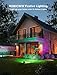 Govee Outdoor Flood Lights 2, RGBIC Warm Cold White LED Lights for Outdoor Decorations, 50 Scene Modes, Landscape Lighting, Upgrated IP66 with App Control, Wired 4 Pack