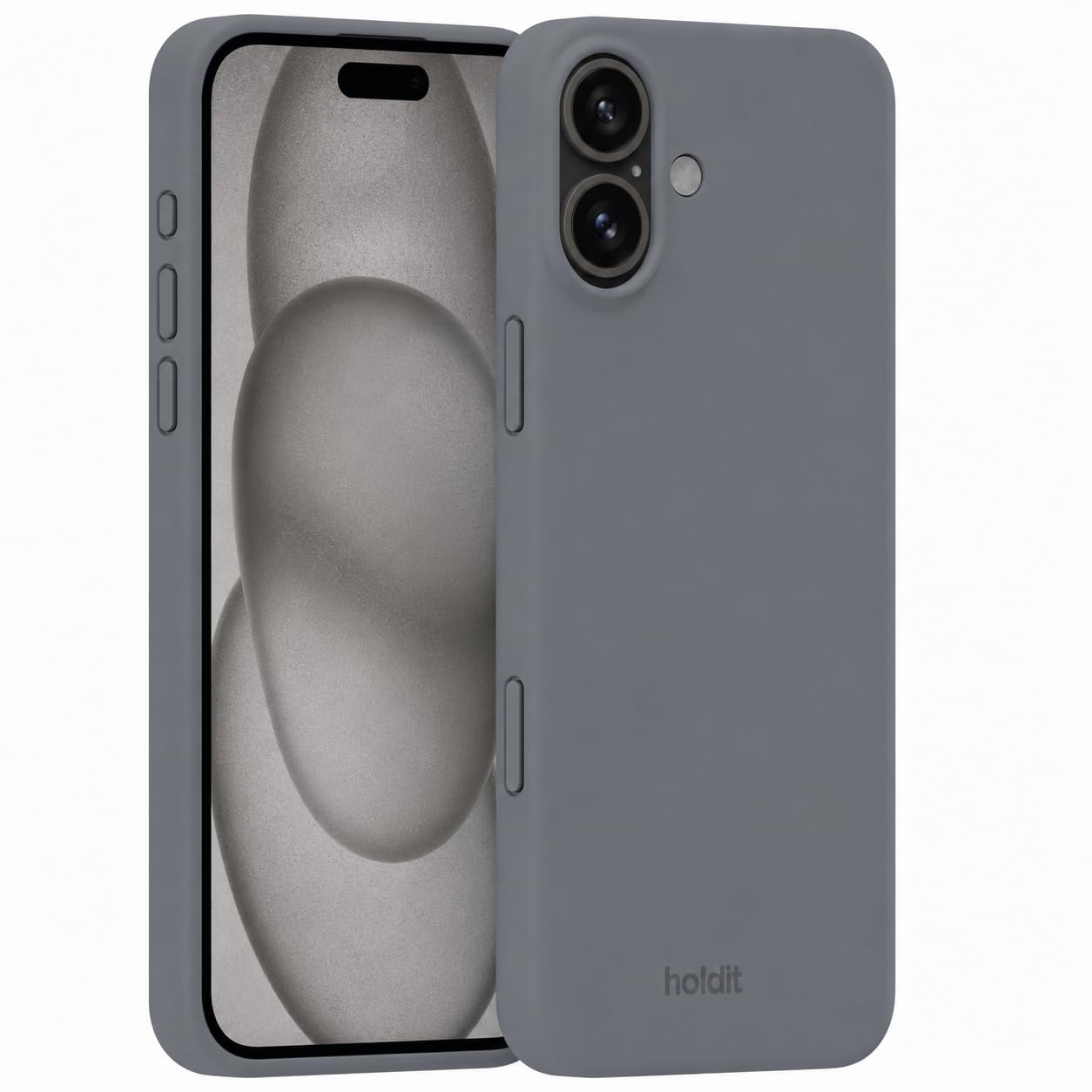 Amazon.co.jp: Holdit スマホケース (iPhone 16 / スペースグレー