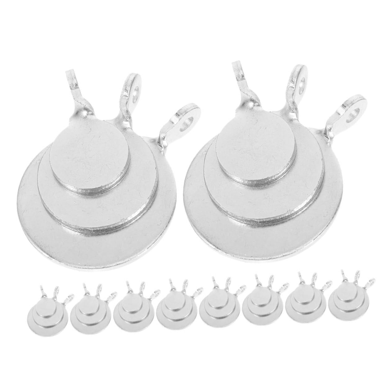 BESPORTBLE 24pcs Hanging Steel Targets for Archery Practice Small Manganese Steel Training Targets for Enhanced Shooting Accuracy Convenient Use