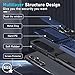 Janmitta Compatible with Samsung Galaxy A26 5G Case Built in Slide Camera Lens Cover+Screen Protector+Finger Ring Holder Kickstand,Heavy Duty Shockproof Full Body Phone Cover,2025 Blue