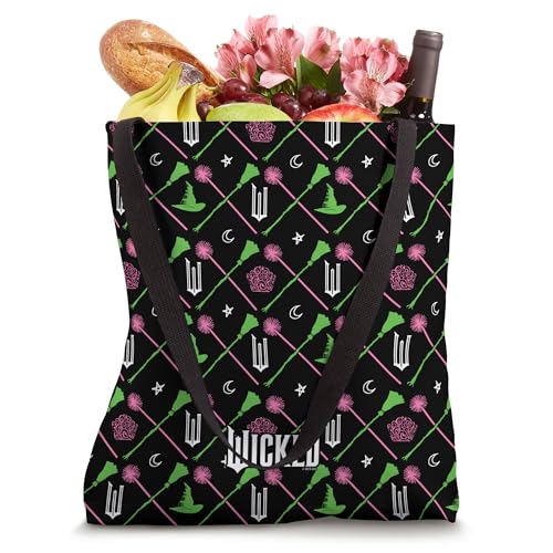 Bolso tote con estampado de escobas y varitas mágicas miniatura 4