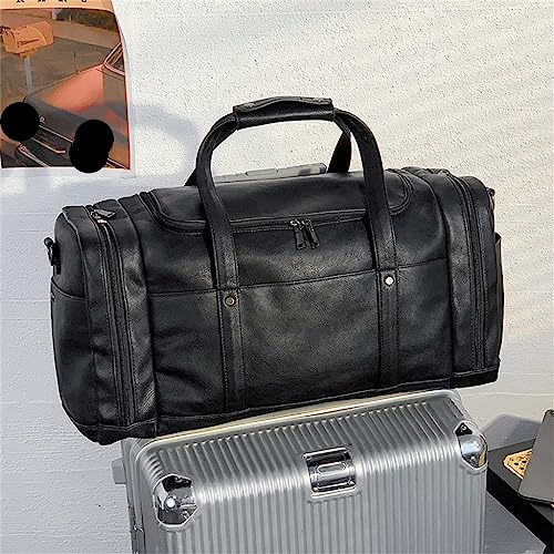 PU Leather Fitness Handbag Yoga Luggage Large Capacity Outdoor Short-distance Travel Shoulder Bag Portable Messenger Bag4