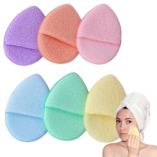 IKOPFLN 6 Piezas manoplas baño Manoplas Baño Manoplas Baño Bebe Guantes de ducha con esponja Con cordón Suave Fuerte Absorción de Agua