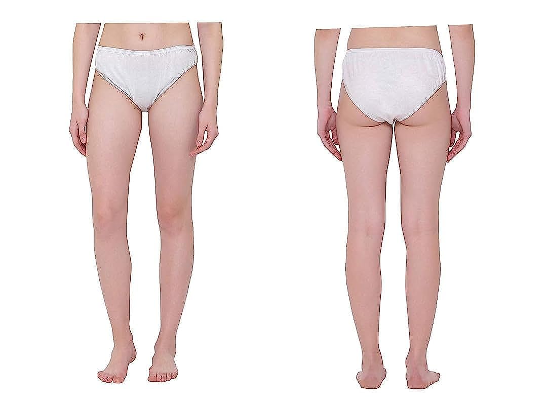 spongy hub Spongy Women's Use & Throw Spunlace Disposable Panties for Spa, Menstruation, Maternity, Travel, Postpartum, hospitalization, Body Treatments, Body Massage, Travelling Briefs (White, Pack of 12pcs)-picture-21