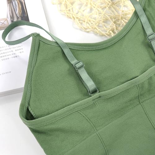 Image of Kaththai Women Cotton Padded Wire-Free Sports Bra with Adjustable Straps Soft Padded Push-Up Bra for Yoga, Fitness (Free Size Bra Fit Up to 28,30,32,34)
