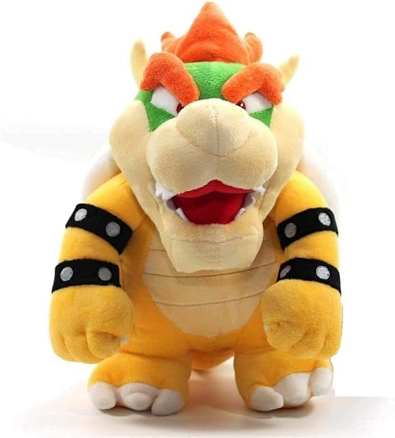 Plush Toy, Soft Stuffed Animal Toys Dragon Koopa Bowser Plush Doll Plushies 25cm