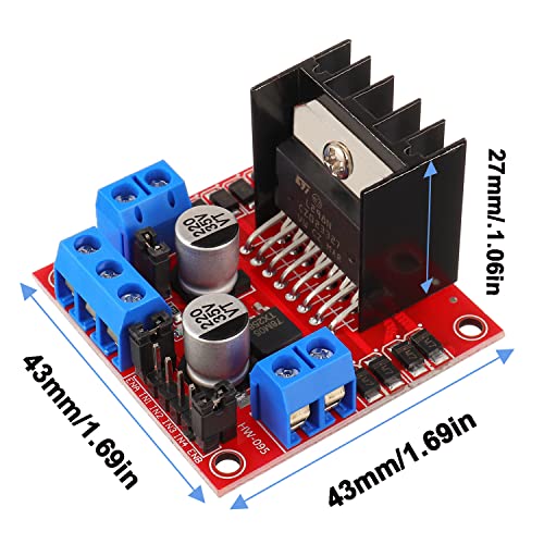 BOJACK L298N Motor DC Dual H-Bridge Motor Controlador Módulo de Placa Controladora Stepper para Ardu