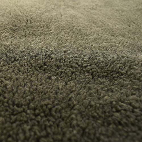 Romneys Petbed - Hundedecke Faserpelz | Robustes Material | Isolierende Thermo-Decke | Waschbar | rutschfest | 70 x 100 cm, Oliv