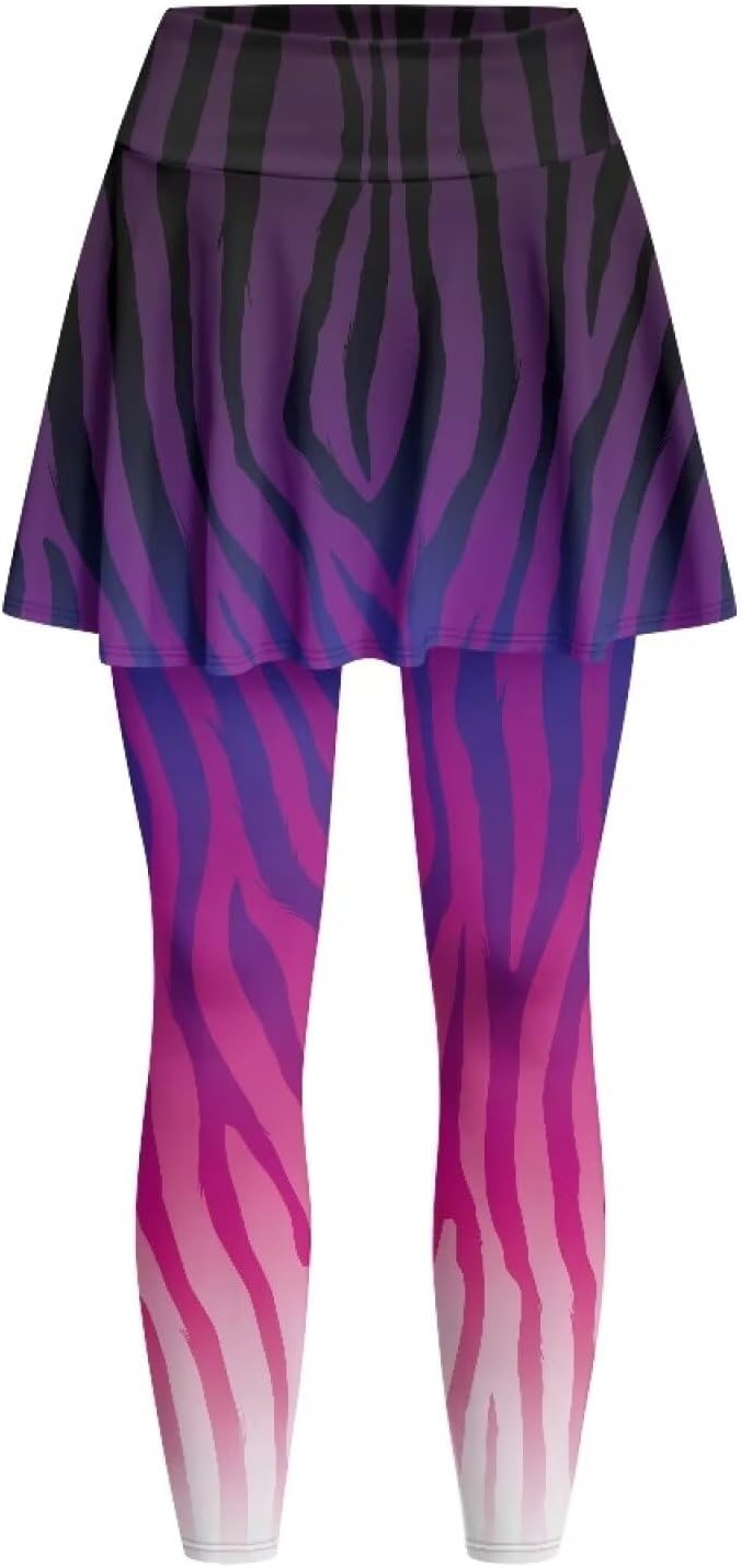 Skirted Leggings for Women Tennis Skirt Athletic Short Skirt with Leggings Activewear Workout Pleated Skirt XS-3XL