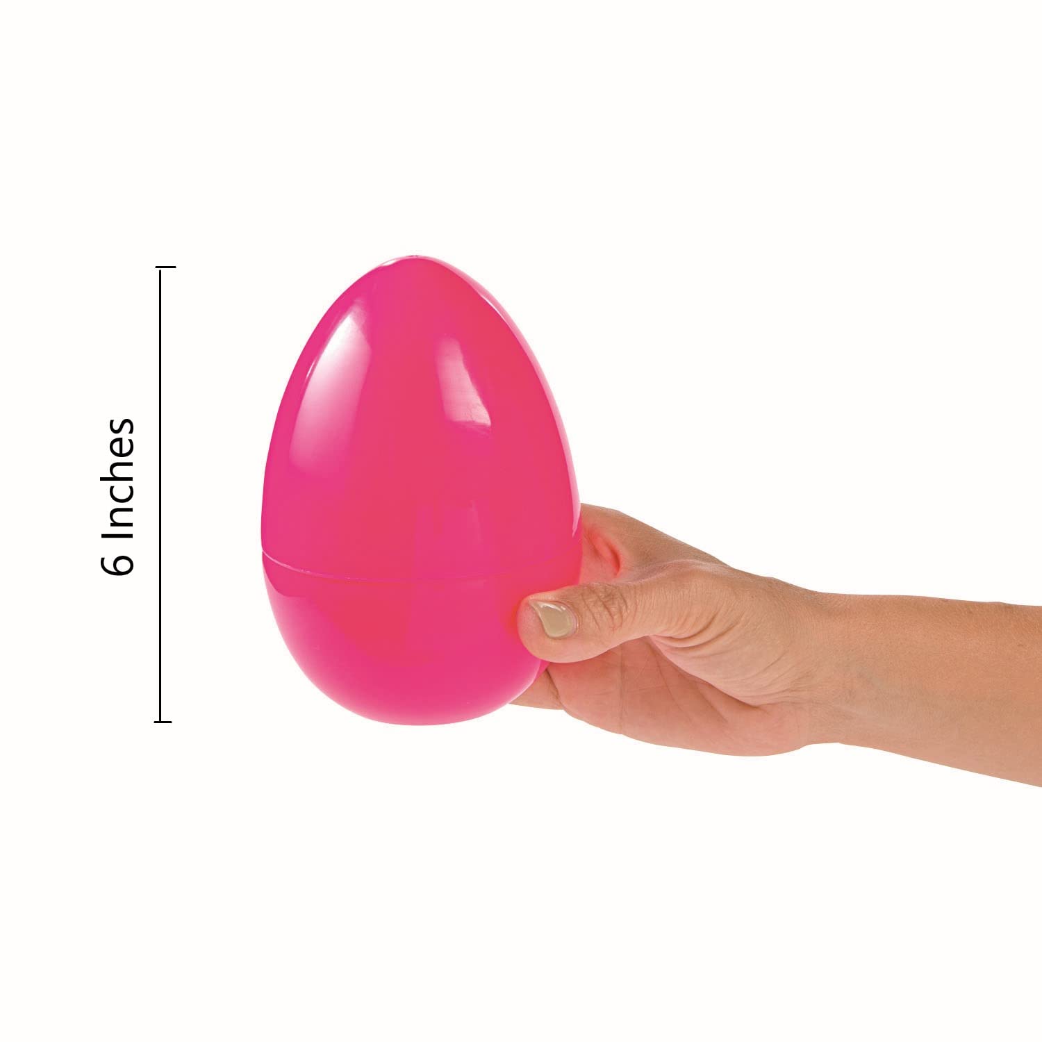 Fun Express LargLarge Plastic Easter Eggs - Set of 12 in Assorted