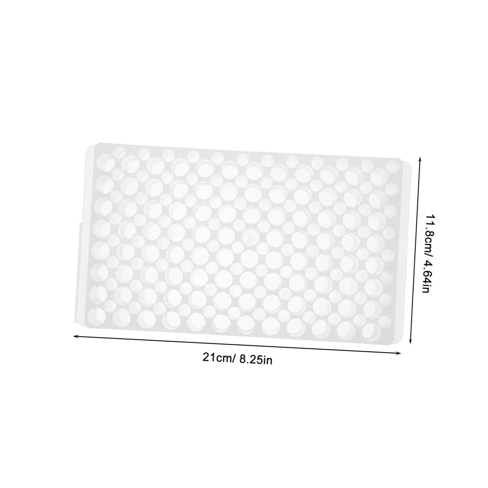 SOLUSTRE Stand 96 Holes Lab Tube Rack for 0.2-1.5ml Test Tubes Space-Saving and Sturdy