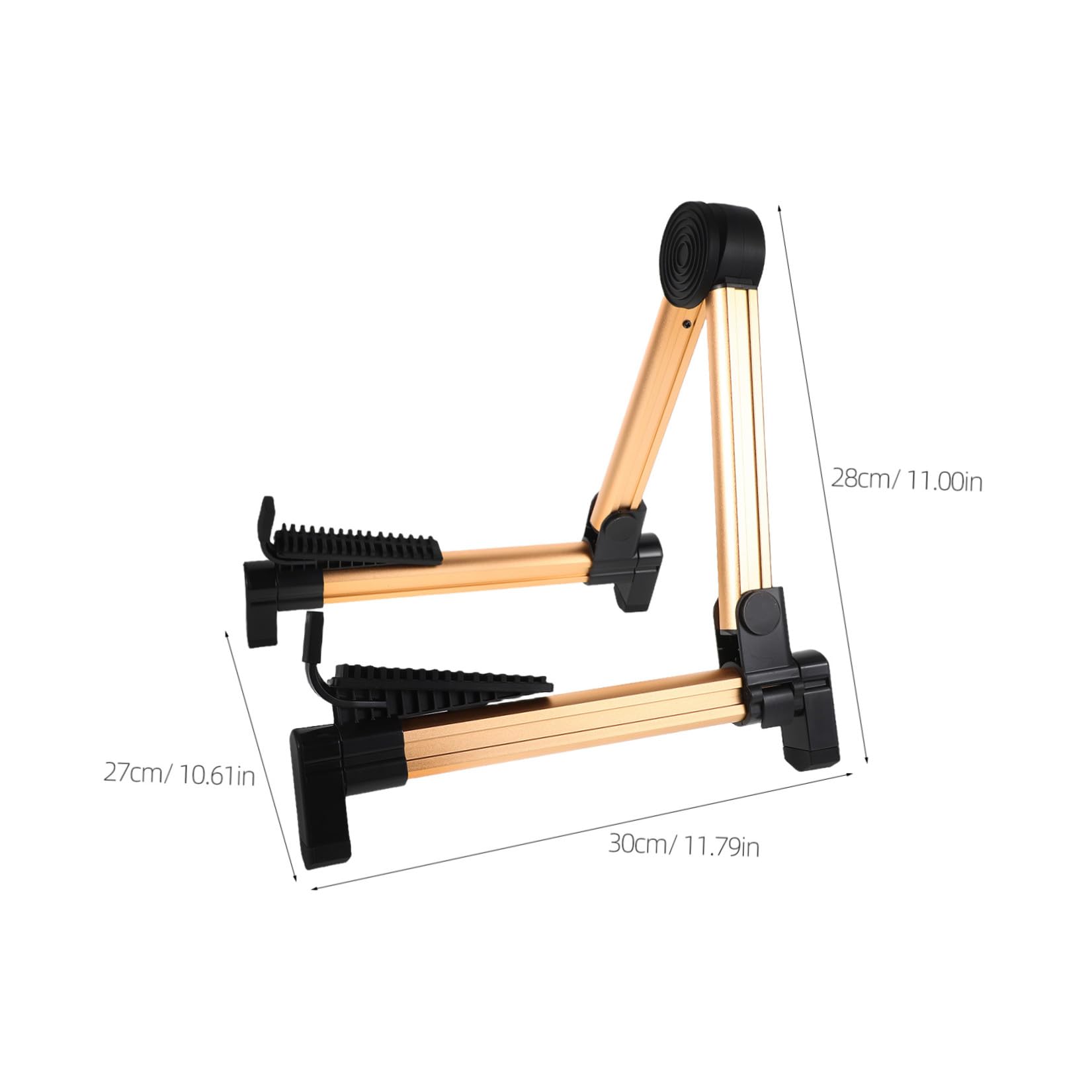 BESPORTBLE Supporto Pieghevole da Terra per Chitarra in Acciaio Inox | Argento, Supporto Stabile, per Scuola e Performance, Struttura per Pipa