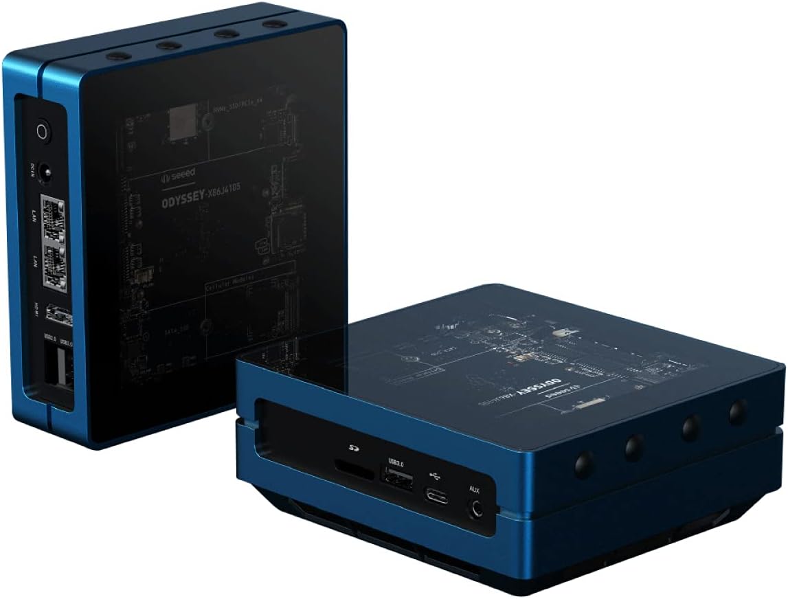 Seeed Studio re_Computer case Stackable Structure Removable Acrylic Cover Most Compatible Enclosure for Popular SBCs Including ODYSSEY-X86J4105, Raspberry Pi, BeagleBone, Jetson Nano.