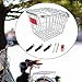 Aymzbd Rear Bike Basket Biking Rack Basket Sturdy IRO Bicycle Basket Bicycle Cargo Rack for Riding Accessories Mountain Road Bikes, Silver with Lid