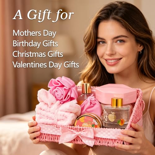 Image of 23Pcs Spa Gifts Skin Care Kit Set Luxurious Spa Gift Baskets for Women & Mom