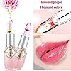 BINGBRUSH 2Pcs Flower Jelly Color Changing Lipstick Magic Lipstick Lip Gloss with Flower inside,Clear Flower PH Jelly Lipstick Prime Lip Color Change Changing Lipstick Lip Blam