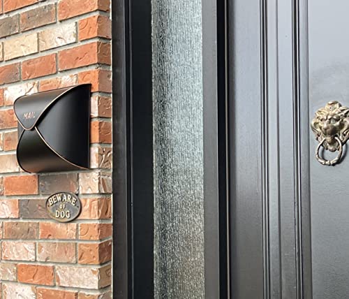 Nach Envelope Wall Mounted Metal Mailbox, Maximum Rust Protection, Black And Copper, Wall Mount Mailboxes For Outside, 12.5X5X10 Inches, Hardware Included, Mb-6941 #TOP5