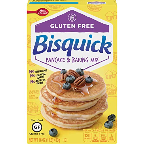 Betty Crocker Bisquick Baking Mix, Gluten Free Pancake and Waffle Mix, 16 oz Box (Pack of 1) Pack of 10