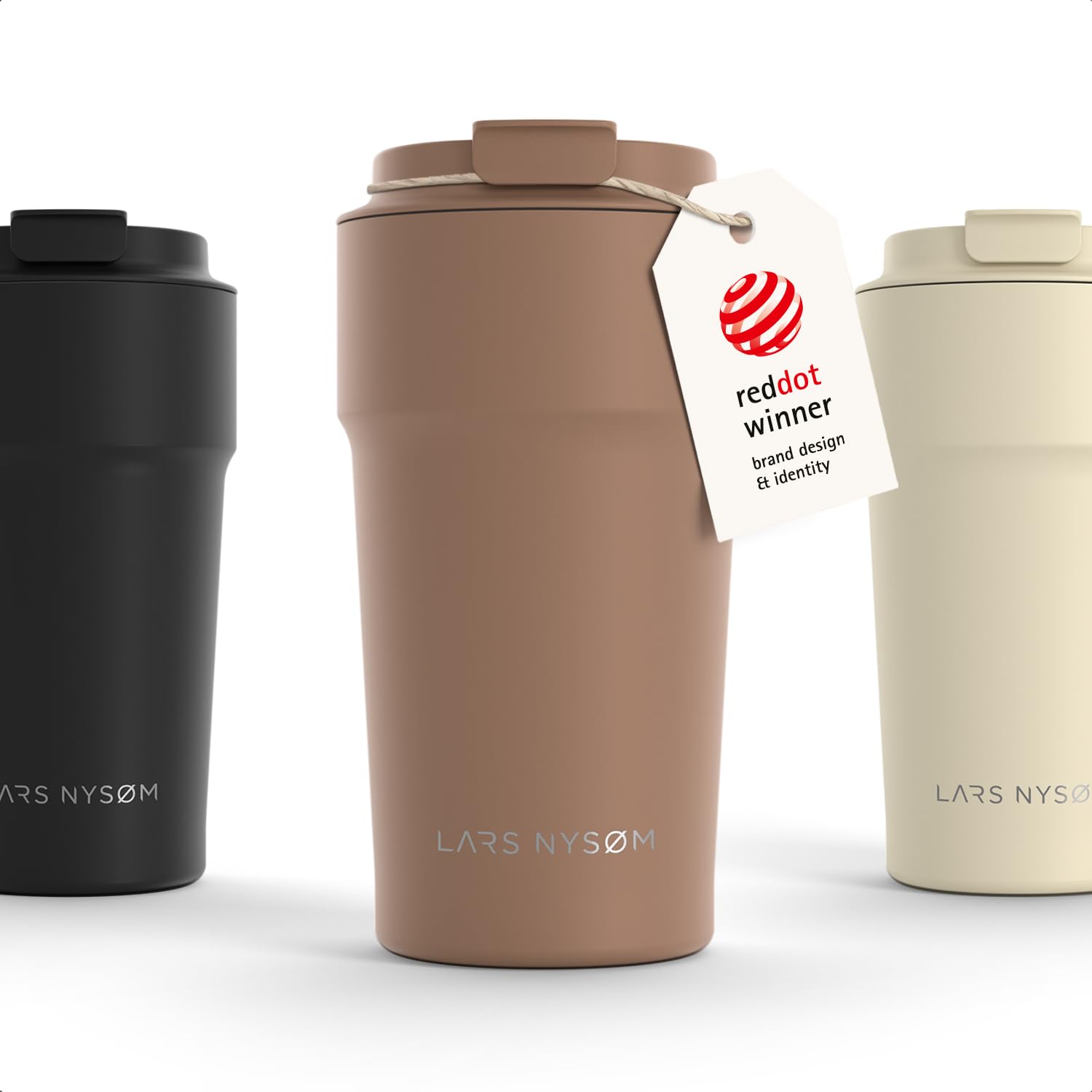 LARS NYSØM Coffee Cup Travel Mug 500ml - Coffee Travel Mug Leakproof Lid — image 1