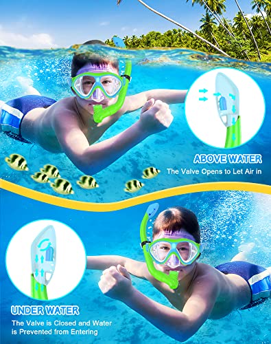Gintenco HU-XI-201 Kids Snorkel Set, Diving Mask For Children As Unisex Kids Swimming Goggles thumb #2