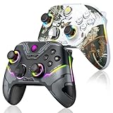 🎮【Une Grande Autonomie & Déclencheur à Effet Hall + Joystick à Effet Hall】Batterie au lithium 1000 mA intégrée, la durée de vie de la batterie est supérieure à 20 heures. De plus, la configuration à double hall, contrôle plus précis et rejet de la dérive.