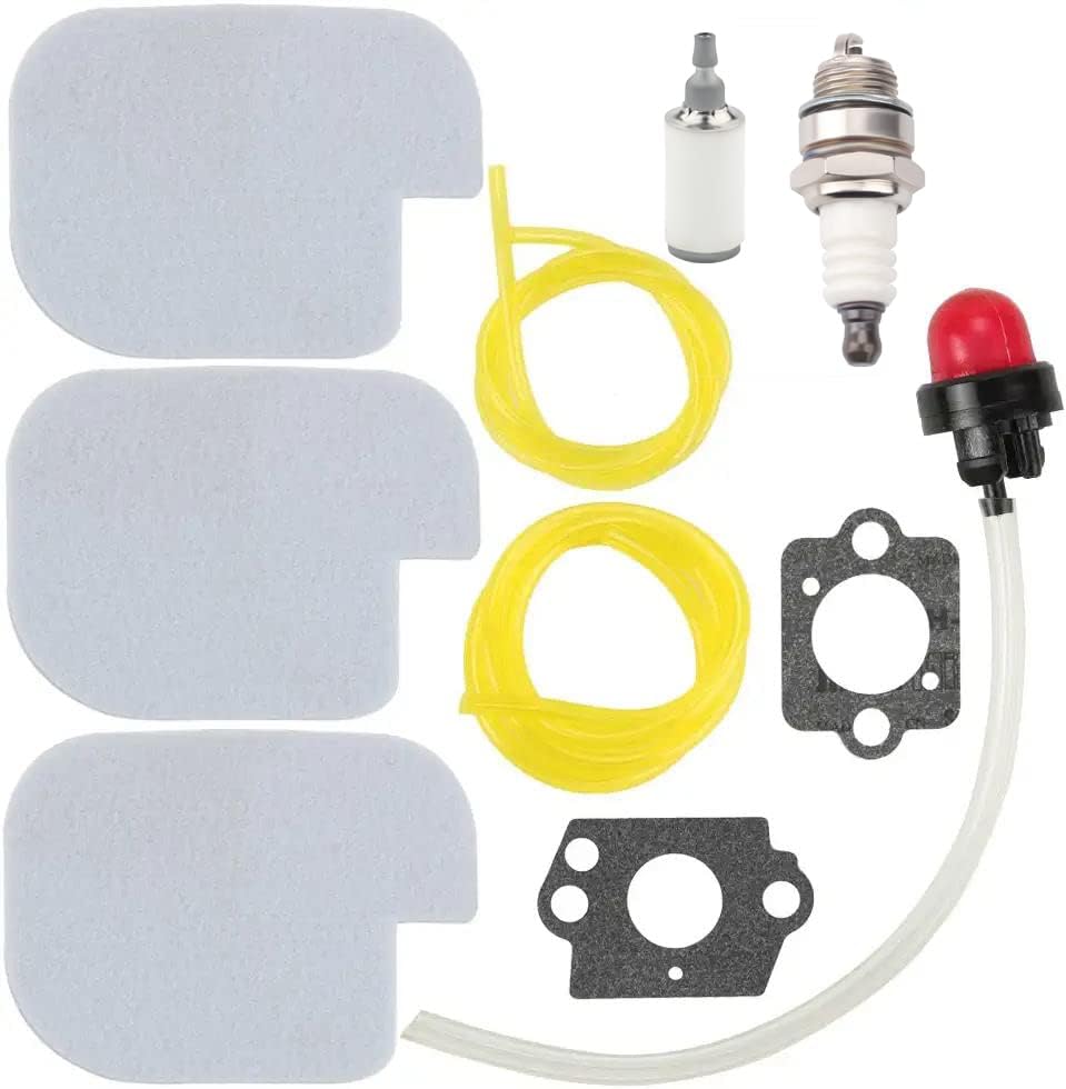 P3314 PP4218A Air Filter Tune Up Kit for Poulan Pro PP4218 PR4218 PP4218AVX PP3816 PP4018 PP4218 PP3516AVX 35cc 42cc Craftsman Chainsaw Parts with Fuel Line Fuel Filter Primer Bulb Replaces 530057925