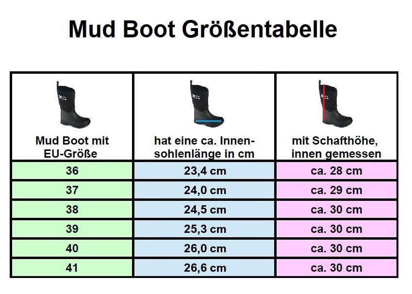 PS Pferdeartikel Mud Boot - Neopren Stiefel, Gummistiefel, halbhoch, Rain Boots Größe Braun 38