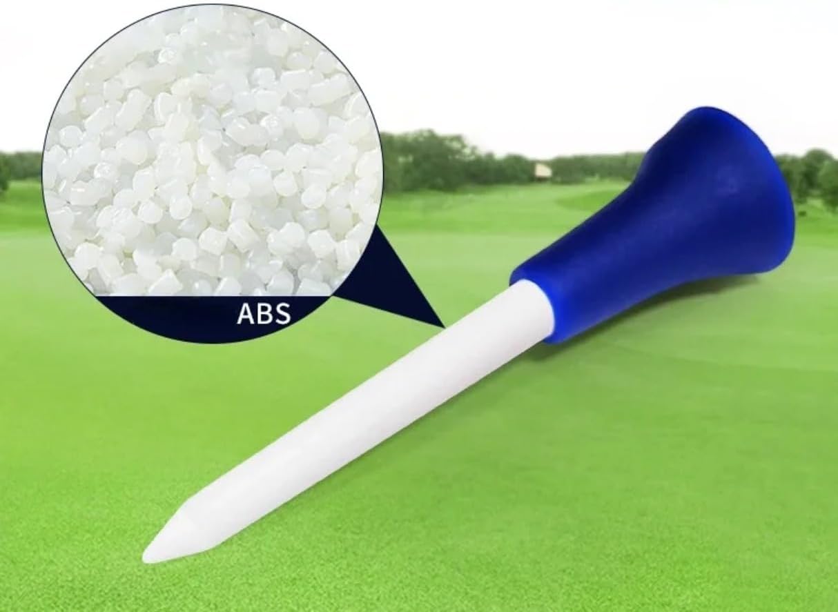 100pcs Golf Tees Soft Rubber Cover Length 74MM Golf Clubs Ball Tee Golf Accessories for Men Women Outdoor Sports