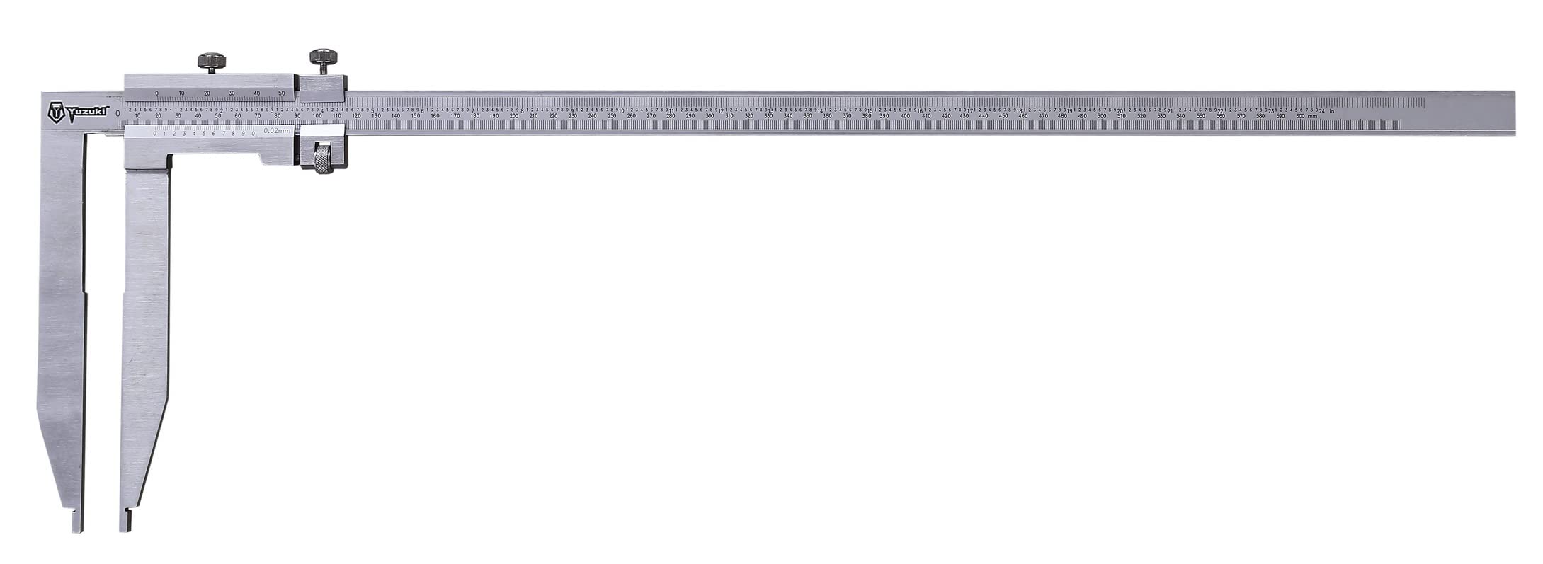 Yuzuki Stainless Steel Vernier Caliper Long Jaw, 300 mm/12" (Silver)