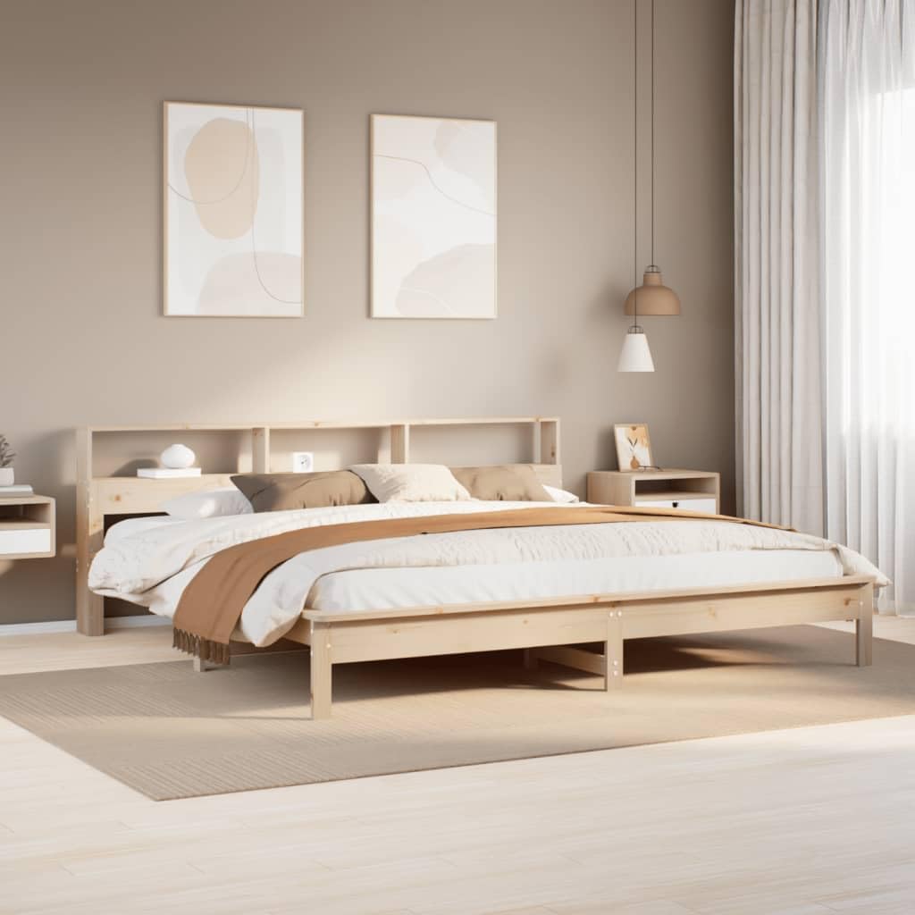 Furniture Item Home Bettgestell ohne Matratze 180x200 cm Super King Massivholz Kiefer Möbel