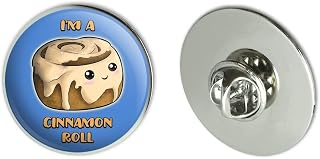I'm A Cinnamon Roll Kawaii Metal 1.1" Tie Tack Hat Lapel Pin Pinback