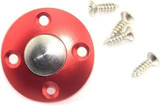 Manlos KUZA CNC Alloy Magnetic Fuel Filler Dot Plug Port ForRC Aircraft Smoking System Fuel Gas Airplane Fuel Filler Port Drone Boat - (Color: Red)