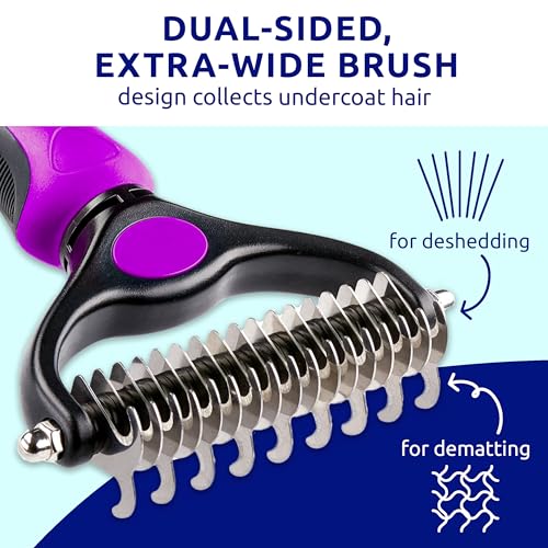 image for Pat Your Pet Deshedding Dog Brush For Shedding – Cat Brushes For Ind