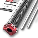 Garagentor-Torsionsfeder mit Wickelstangen, professionelle, hochpräzise, ölgehärtete Feder für Garagentor-Reparatur, min. 18.000 Zyklen (0,55 x 5,1 x 71,1 cm)