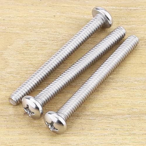 Vis à tête cylindrique 8#32 en acier inoxydable 304 pour assemblages durables et précis - 2