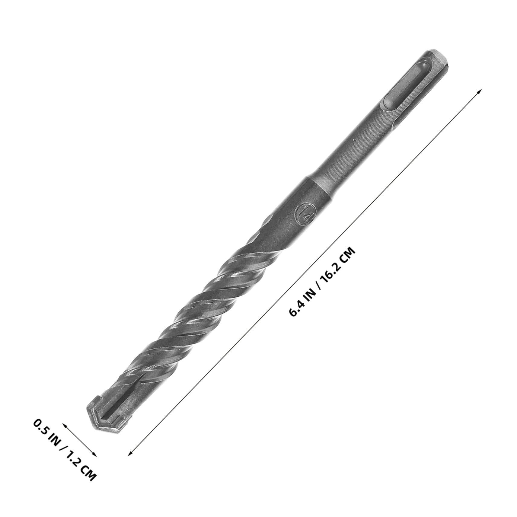 DOITOOL 7Pcs Drill Bit for Concrete Handle Impact Drill Bits for Wall Penetration Heavy Duty for Professional Use