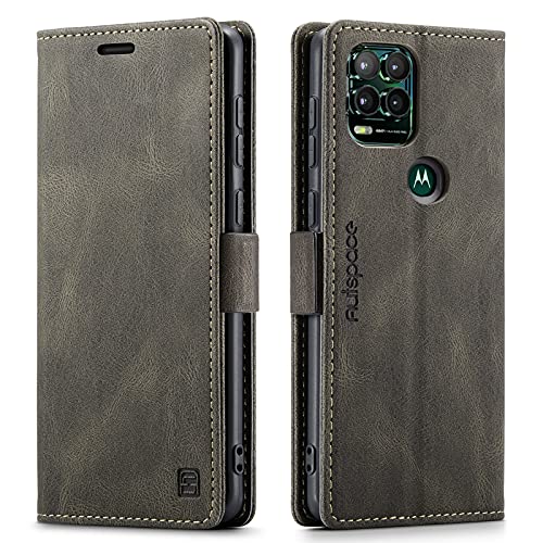 HAII Case for Moto G Stylus 5G 2021,PU Leather Folio Flip Wallet Case with Card Holster Stand Kickstand Magnetic Closure Shockproof Phone Cover for Motorola Moto G Stylus 5G 2021 (Coffee)