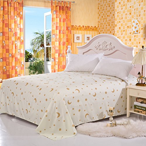 Drap plat de couleur unie drap lit simple double 230x230 - 2