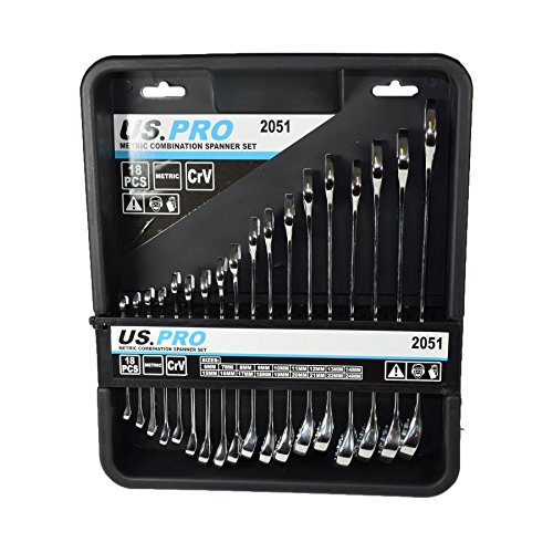 Wrench set de llaves combinadas 6mm-24mm AB Tools Bergen kit métrico de 18 llaves para motor 2