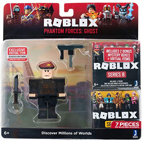 Roblox Action Collection - Phantom Forces: Ghost + Two Mystery Figure Bundle [Includes 3 Exclusive Virtual Items] #TOP1