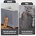 200 * 40CM Kratzmatte Selbstklebend, Selbstklebend Kratzmatte Katze, Kratzschutz Sofa Katze, DIY Kratzbretter kratzwand für Möbel Kratzteppich Couch-Schutz, Graublau