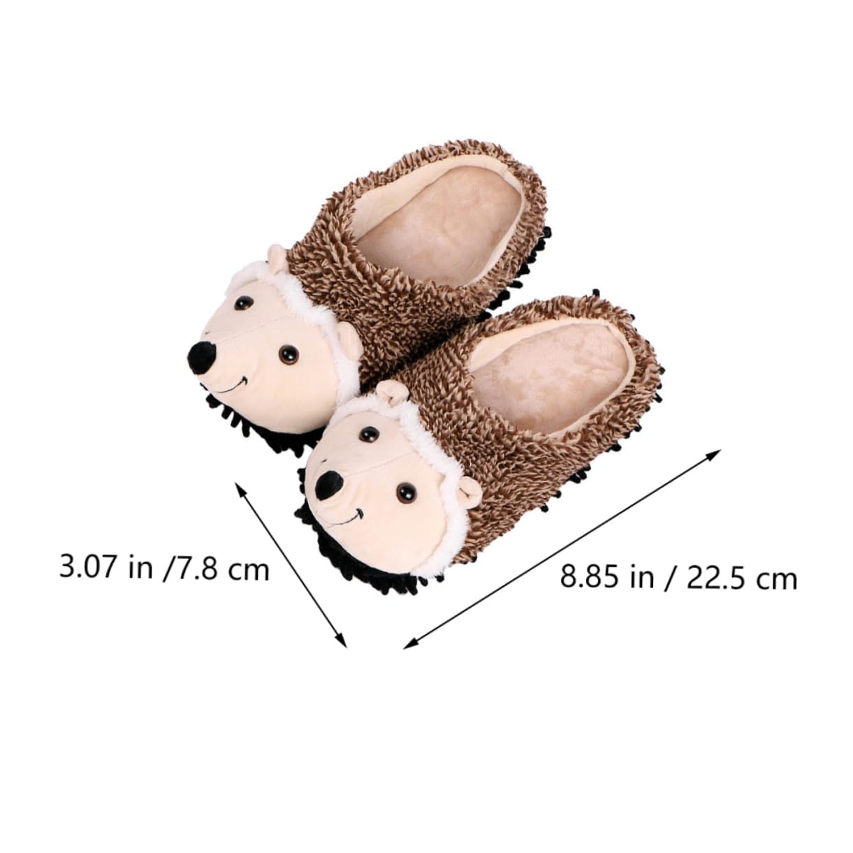 FRCOLOR Pantuflas De Erizo Con Forma De Conejito Pantuflas De Invierno Sintéticas Pantuflas De Interior Zapatillas De Dibujos Animados Divertidas Con Calefacción Animales Rata