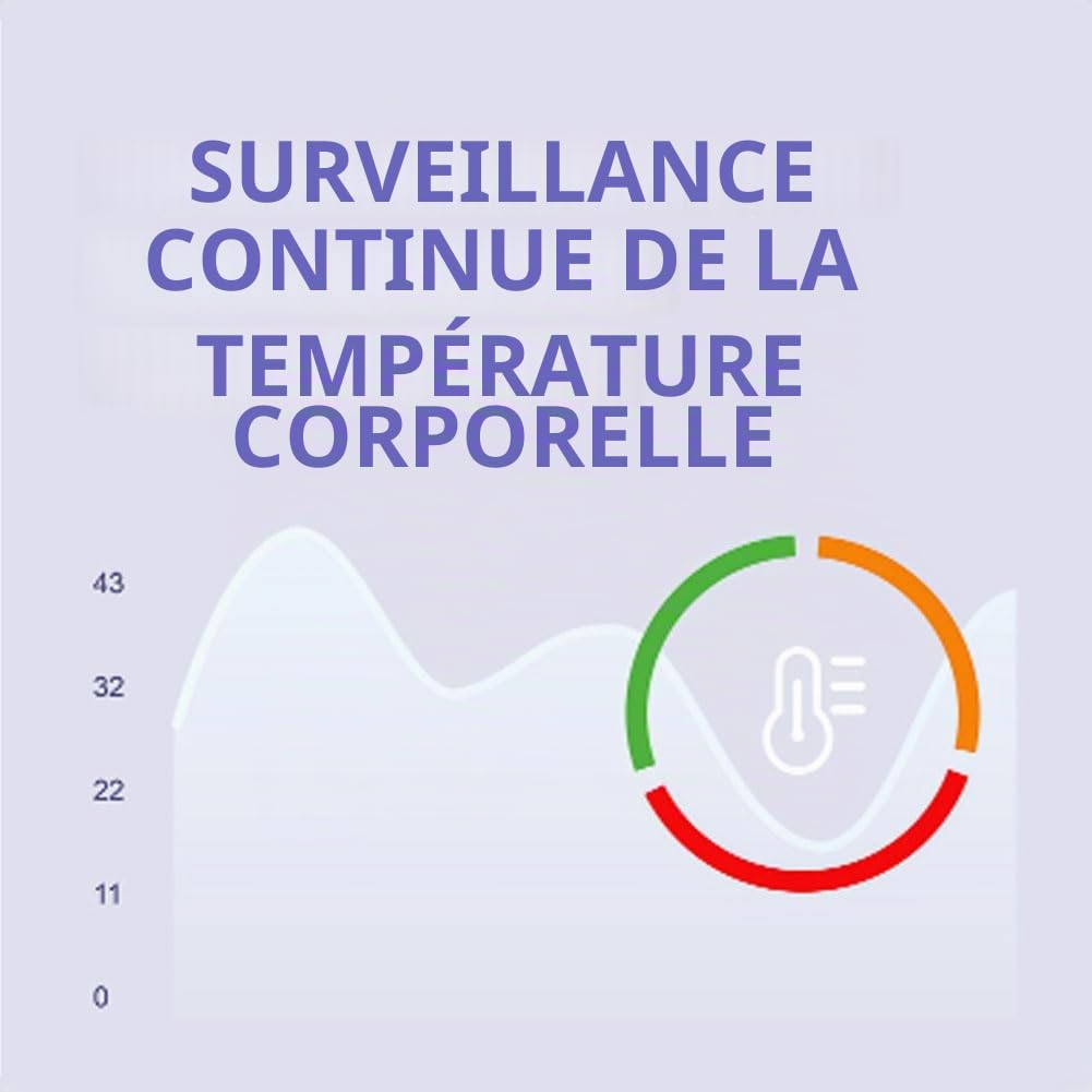 Bague Connectée Homme Femme, Smart Ring Surveillance du Sommeil ECG Pression Artérielle Fréquence Cardiaque Comptage des Pas 5ATM+IP68 13#