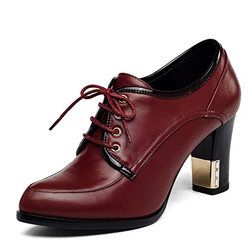 Chaussures pointues automne femme talons chunky confortables longueur 21.8cm